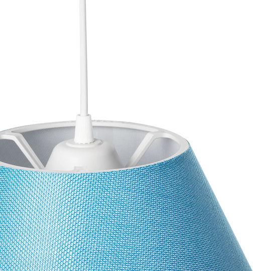 GloboStar Rift Pendant Light Blue with Socket E27 35x35x93cm