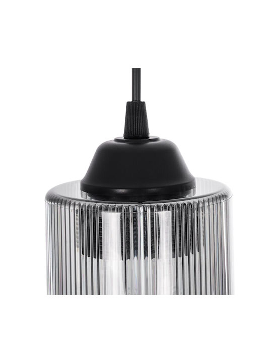 GloboStar Torus Κρεμαστό Φωτιστικό Μαύρο με Ντουί E27 10x10x77εκ.