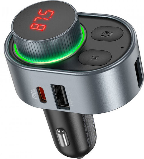 Hoco FM Car Transmitter E72 with Bluetooth / USB / Type-C