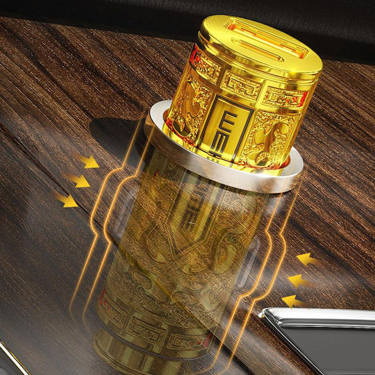 WK Autoladegerät 20W Schnellladen mit einer Buchse 1xUSB Goldene Farbe