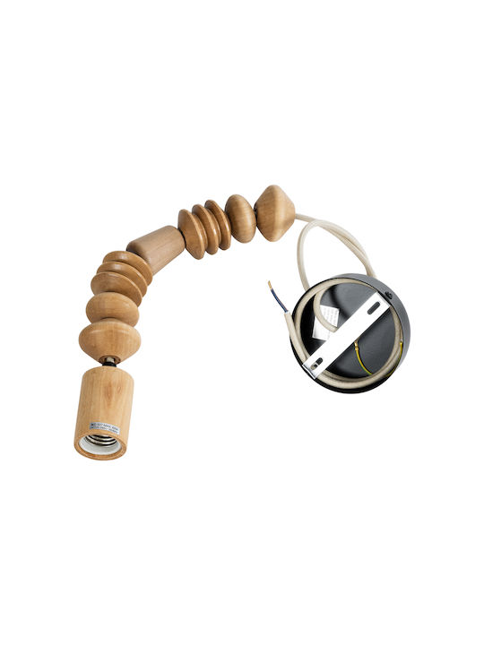 GloboStar Beads Pendant Light Beige with Socket E27 5cm