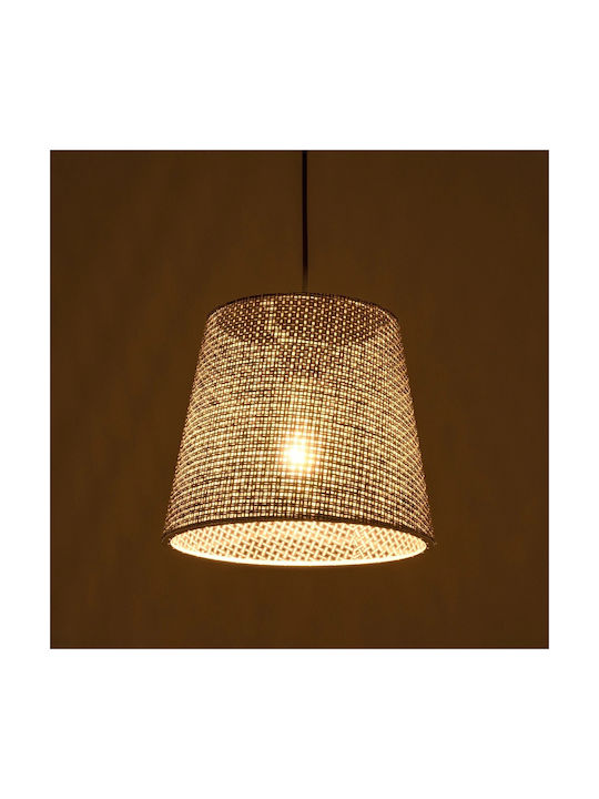 GloboStar Coney Pendant Light Gray with Socket E27 26x26x93cm