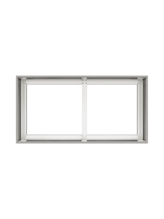 vidaXL Planter Box Metal Silver 80x40x40cm.