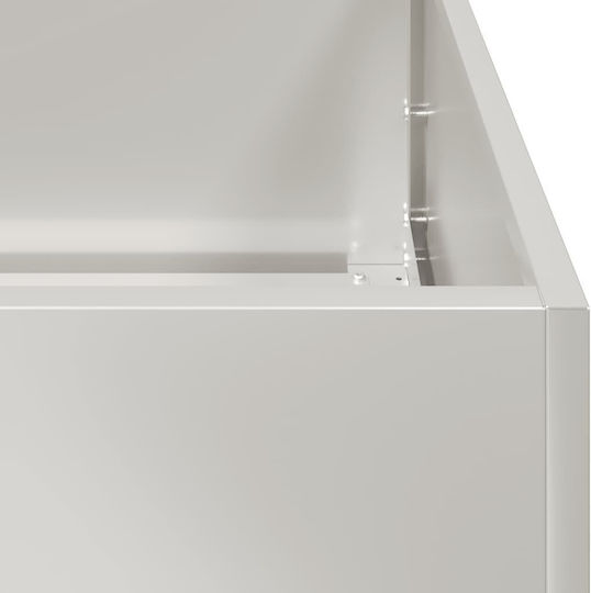 vidaXL Planter Box Metallic Silver 360x80x40cm.