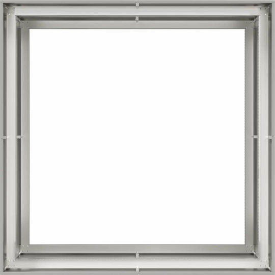 vidaXL Metallic Silver Planter Box 100x100x80cm
