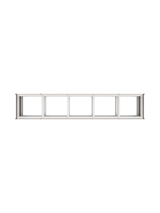 vidaXL Кутия за саксии Метал Silver 200x40x80см.