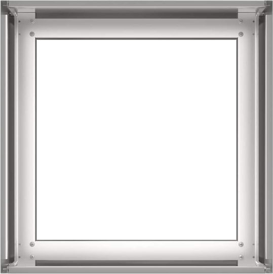 vidaXL Ζαρντινιέρα Μεταλλική Ασημι 40x40x30εκ.