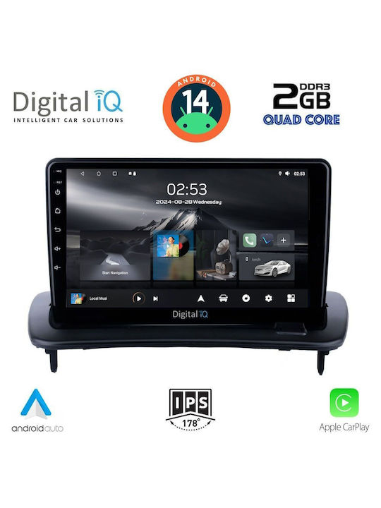 Digital IQ Car Audio System for Volvo C30 / S40 2005-2013 (Bluetooth/USB/AUX/WiFi/GPS/Apple-Carplay/Android-Auto) with Touch Screen 9"