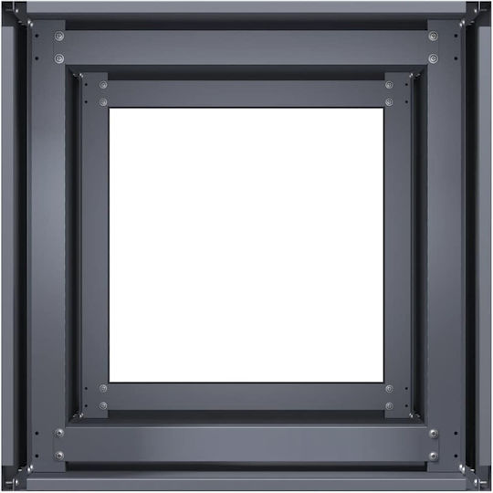 vidaXL Planter Box Metallic Charcoal 40x40x80cm.
