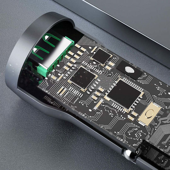 Dudao R4+ Auto-Ladegerät 18W 3A mit Anschlüssen: 2xUSB Schwarz Farbe