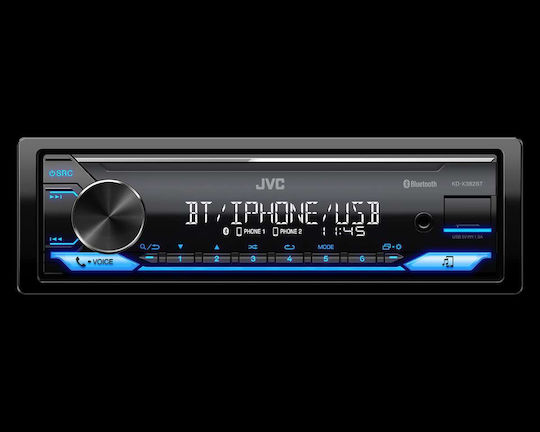 JVC KDX382BT Car Radio (1 DIN) (Bluetooth USB)