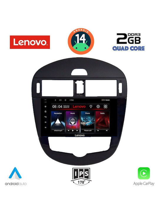 Lenovo Car Audio System for Nissan Pulsar 2014> with Clima (Bluetooth/USB/AUX/WiFi/GPS) with Touch Screen 9"