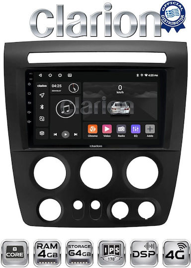 Clarion Car Audio System Hummer H3 2006 > 2011 (Bluetooth/USB/WiFi/GPS/Apple-Carplay/Android-Auto) with Touch Screen 9"