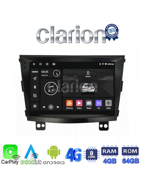 Clarion Car Audio System for Ssangyong Tivoli 2015 > 2019 (Bluetooth/USB/WiFi/GPS/Apple-Carplay/Android-Auto)
