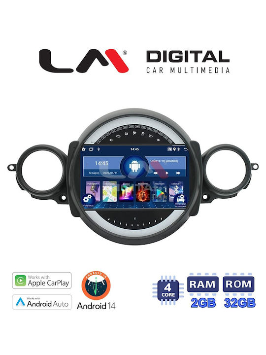 LM Digital Ηχοσύστημα Αυτοκινήτου για Mini Cooper / Clubman / Roadster R56 / R57 / R55 (Bluetooth/USB/WiFi/GPS/Apple-Carplay/Android-Auto) με Οθόνη Αφής 9"
