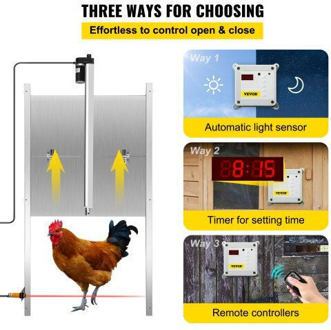 Vevor Automatic Chicken Coop Door 30x30cm