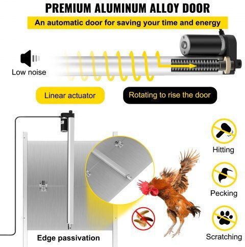 Vevor Automatic Chicken Coop Door 30x30cm
