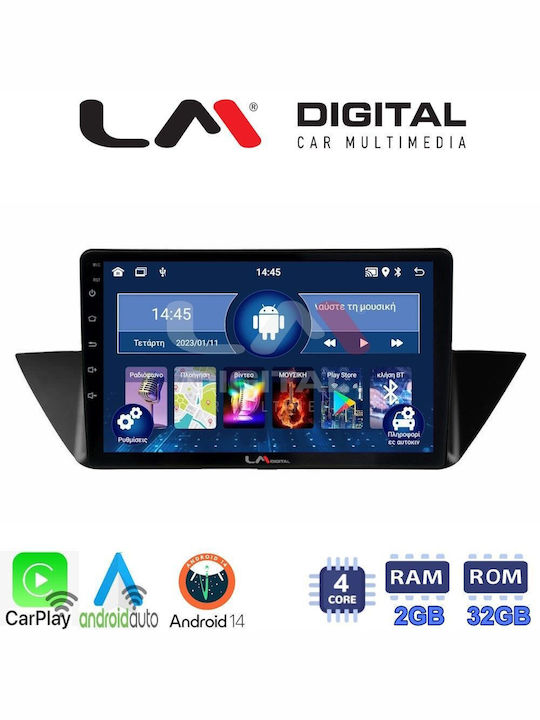 LM Digital Auto-Audiosystem für BMW X1 (E84) / X1 2009-2014 (Bluetooth/USB/WiFi/GPS/Apple-Carplay/Android-Auto) mit Touchscreen 10.1"