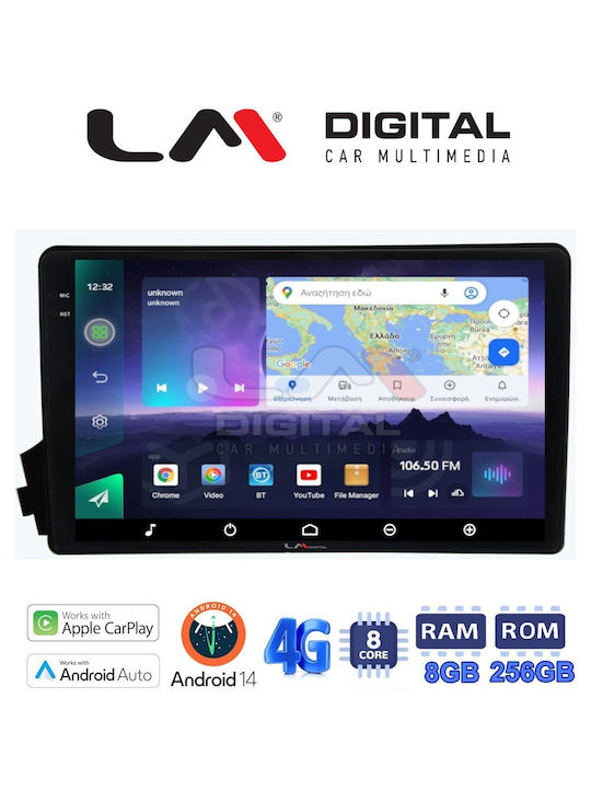 LM Digital Car Audio System for Ssangyong Actyon / Kyron 2006>2015 (Bluetooth/USB/WiFi/GPS/Apple-Carplay/Android-Auto)