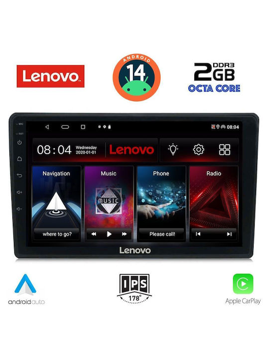 Lenovo Car Audio System for Citroen C3 / DS3 2016> (Bluetooth/USB/AUX/WiFi/GPS) with Touch Screen 9"