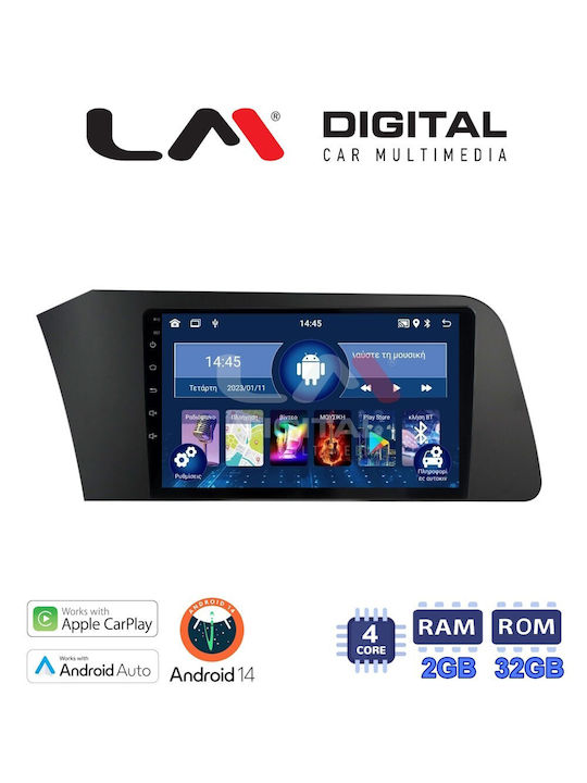 LM Digital Sistem Audio Auto pentru Hyundai Elantra 2021 (Bluetooth/USB/WiFi/GPS/Apple-Carplay/Android-Auto) cu Ecran Tactil 9"