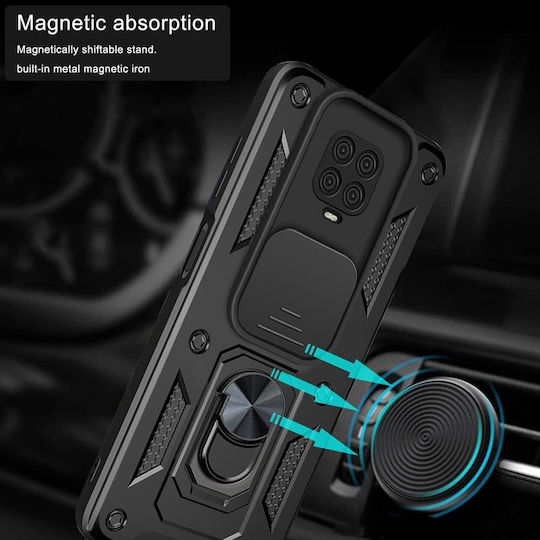 Techsuit Camshield Задна корица Силикон Черен (Galaxy Note 9Redmi Note 9S / 9 Pro / 9 Pro MaxOnePlus 9 Pro)