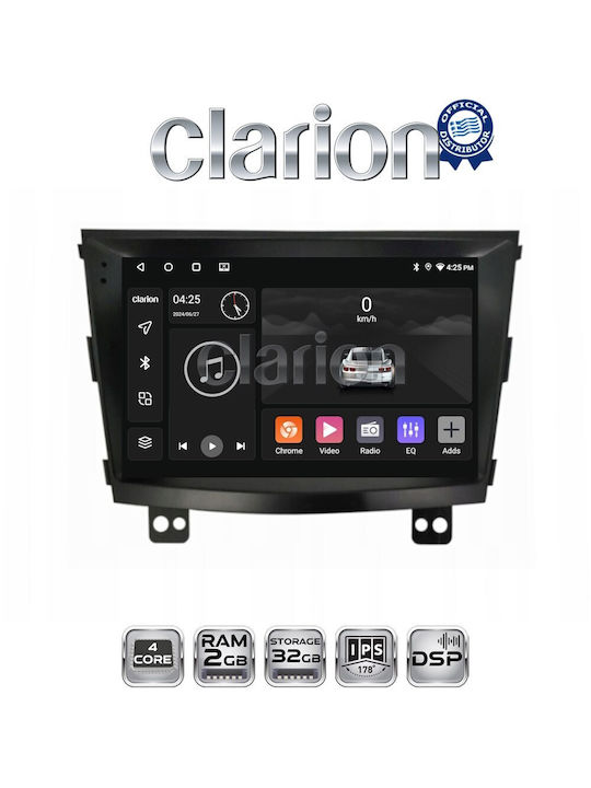 Clarion Car Audio System for Ssangyong Tivoli 2015 > 2019 (Bluetooth/USB/WiFi/GPS/Apple-Carplay/Android-Auto)