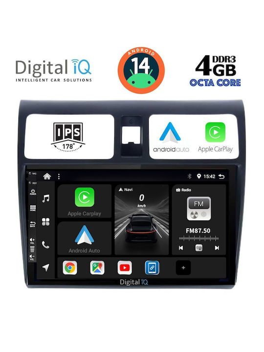 Digital IQ Car Audio System for Suzuki Swift 2005-2011 (Bluetooth/USB/WiFi/GPS/Apple-Carplay/Android-Auto) with Touch Screen 10"