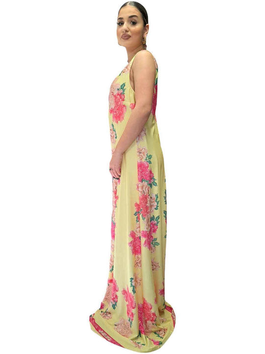Sommer Maxi Kleid Gelb
