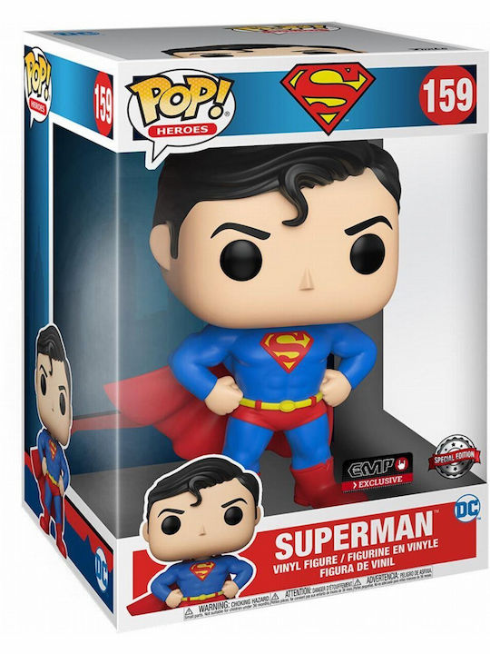 Funko Pop! Supersized 10" Heroes: Superman 159 Special Edition