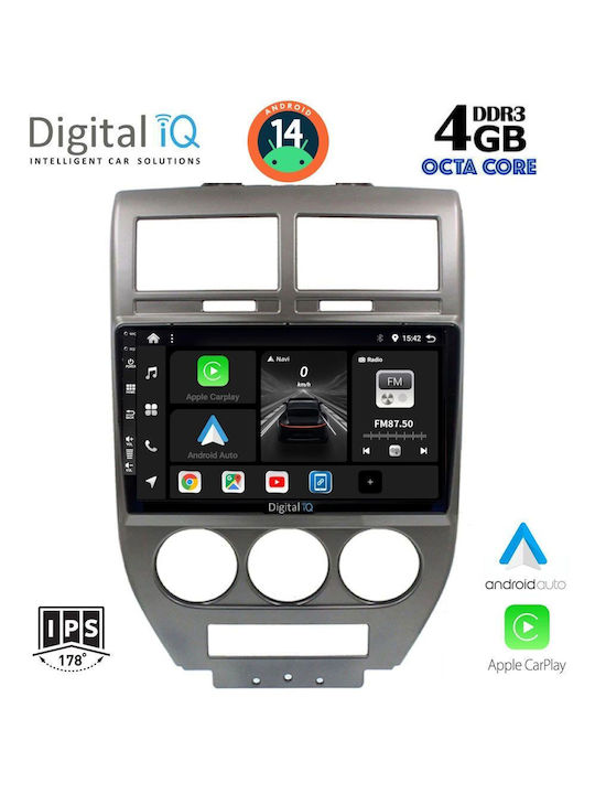 Digital IQ Car Audio System for Jeep Compass / Patriot 2007-2016 (Bluetooth/USB/WiFi/GPS/Apple-Carplay/Android-Auto) with Touch Screen 10"