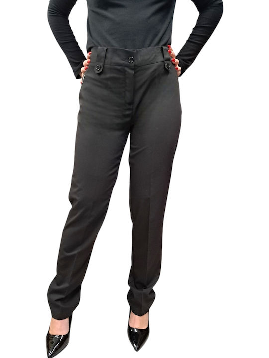 Women's Fabric Trousers Black