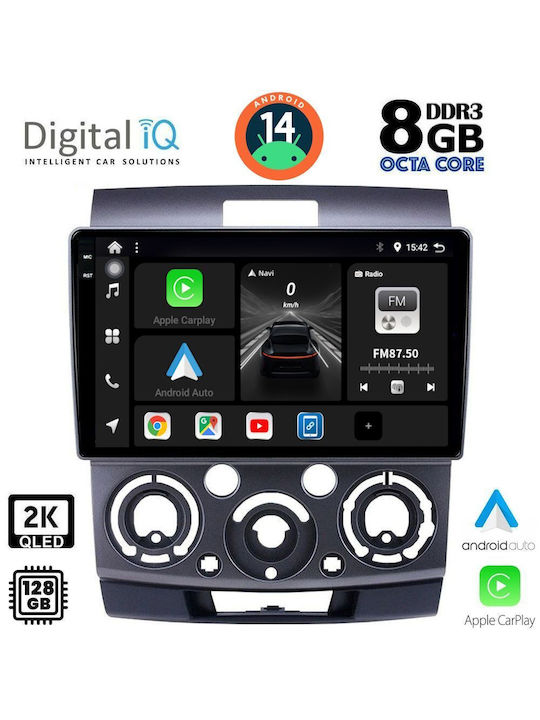 Digital IQ Car Audio System for Ford Ranger Mazda BT-50 2006-2011 (Bluetooth/USB/AUX/WiFi/GPS/Apple-Carplay/Android-Auto) with Touch Screen 9"