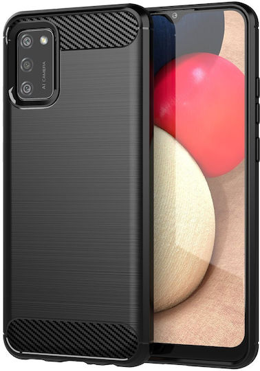 Powertech Back Cover Silicon Negru (Galaxy A02s)