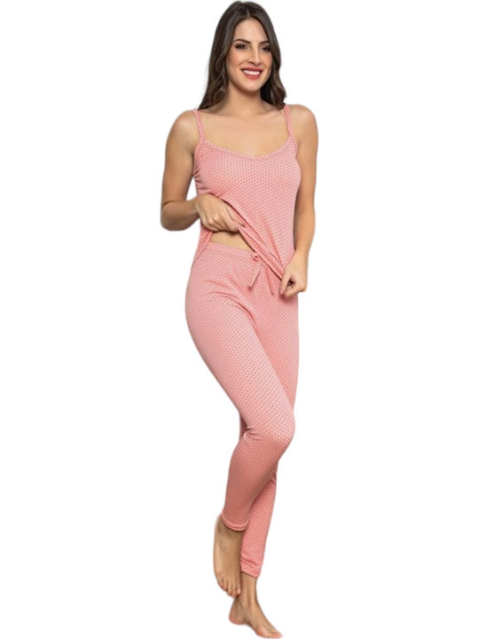 Remix Sommer Damen Pyjama-Set Rosa