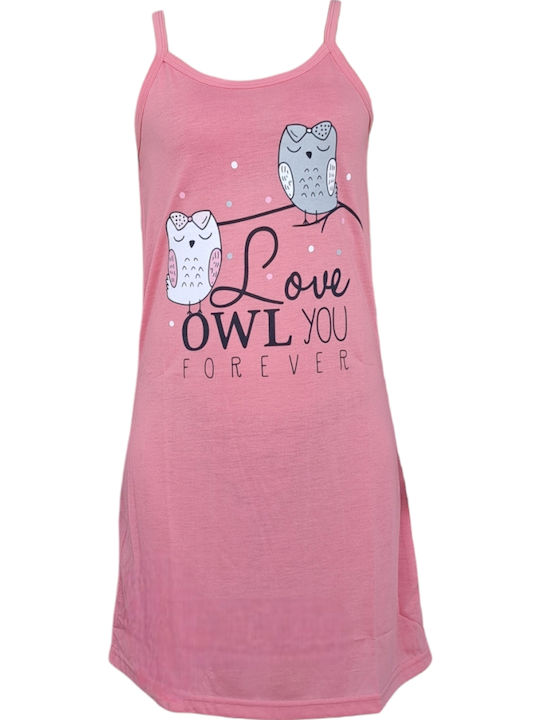 Remix Sommer Baumwolle Damen Nachthemd Rosa