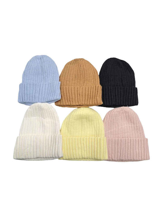 Beanie Γυναικείος Σκούφος Πλεκτός σε Ροζ χρώμα
