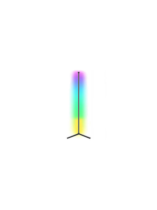 LED Floor Lamp H140cm. with RGB Light Black