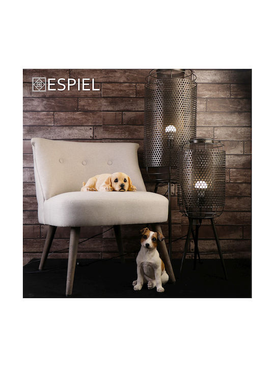 Espiel Floor Lamp H113xW30cm. with Socket for Bulb E27 Black
