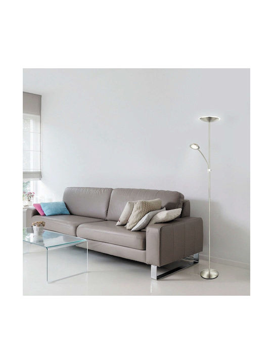 Rabalux LED Floor Lamp H180cm. with Warm White Light Silver