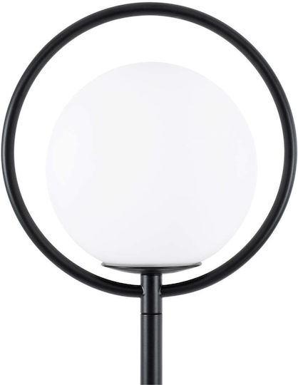 GloboStar Versailles Floor Lamp H150xW25cm. with Socket for Bulb E27 Black