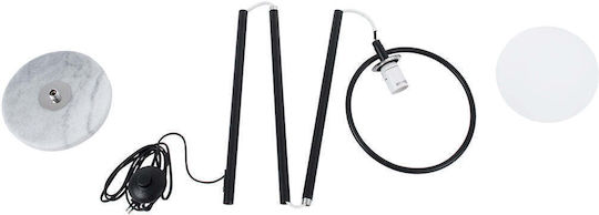 GloboStar Versailles Floor Lamp H150xW25cm. with Socket for Bulb E27 Black