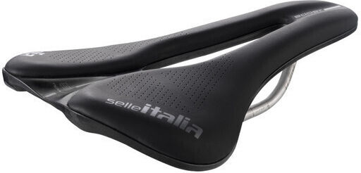 Selle Italia Novus Evo Boost Superflow L Fahrradsattel Schwarze mit Gel 245 x 145 mm