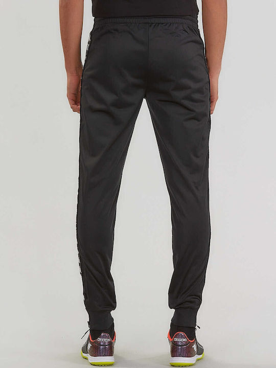 Kappa Sweatpants Glossy with Elastic Black