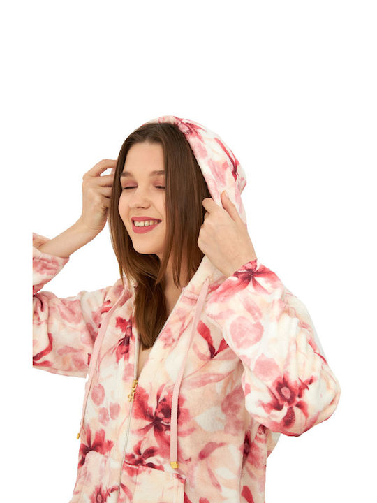 Harmony Winter Women's Fleece Robe Beige 30-