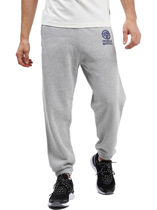 Franklin & Marshall Herren-Sweatpants Fleece Ash Grey Melange