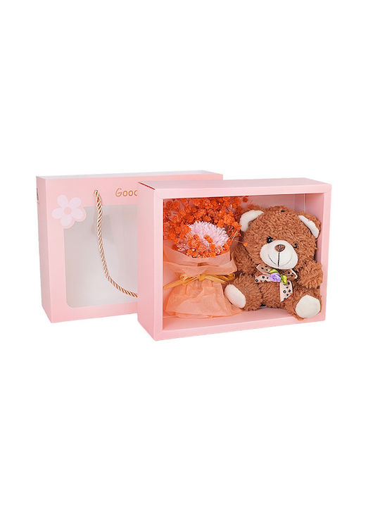 Artificial Rose Bear Gift Box 3084 Brown Artificial Rose Bear Gift Box 3084 Brown