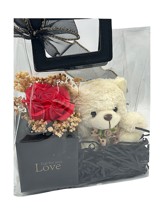 Mohicans Black Line Bear of Artificial Roses in Box Mohicans Black Line Bear of Artificial Roses in Box