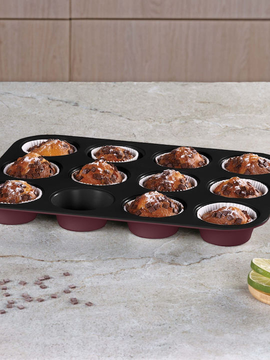 Berlinger Haus Φόρμα Ζαχαροπλαστικής για Cupcakes/Muffins 12 Θέσεων 35x26.5x3εκ.