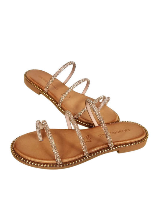 Sandale Casual Damă Din Piele Maro